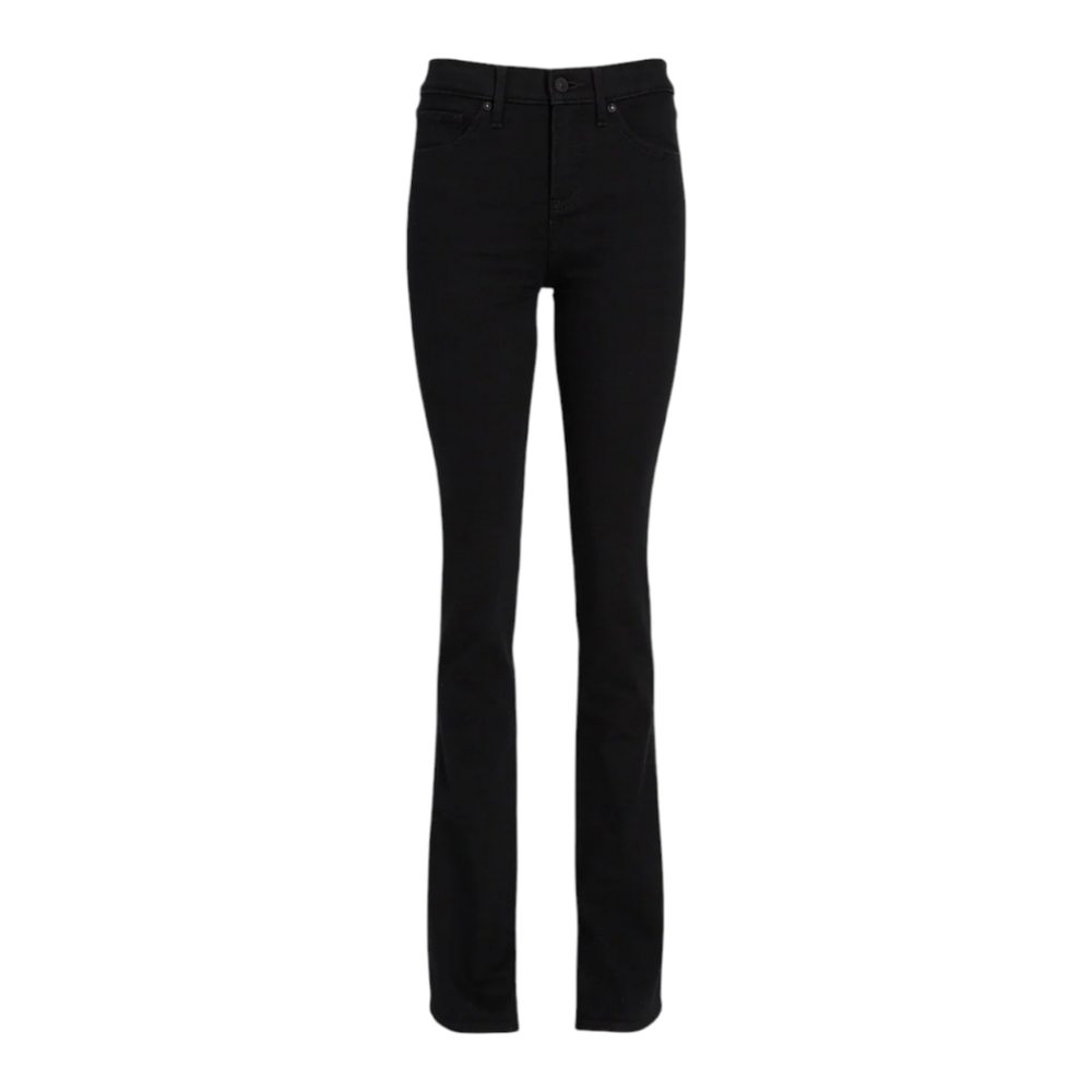 Express Skyscraper Mid Rise Jeans Womens 2R Double Black Denim Pants - Picture 8 of 9